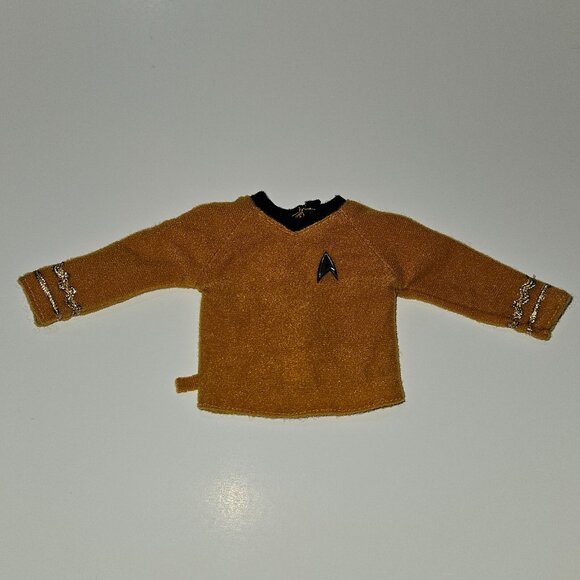 VTG Ken Star Trek Captain Kirk SHIRT ONLY Starfleet Uniform Barbie Doll - Picture 1 of 7